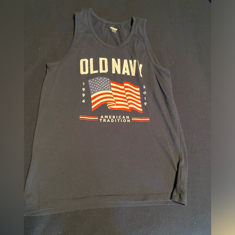 Old Navy Flag shirt tank top